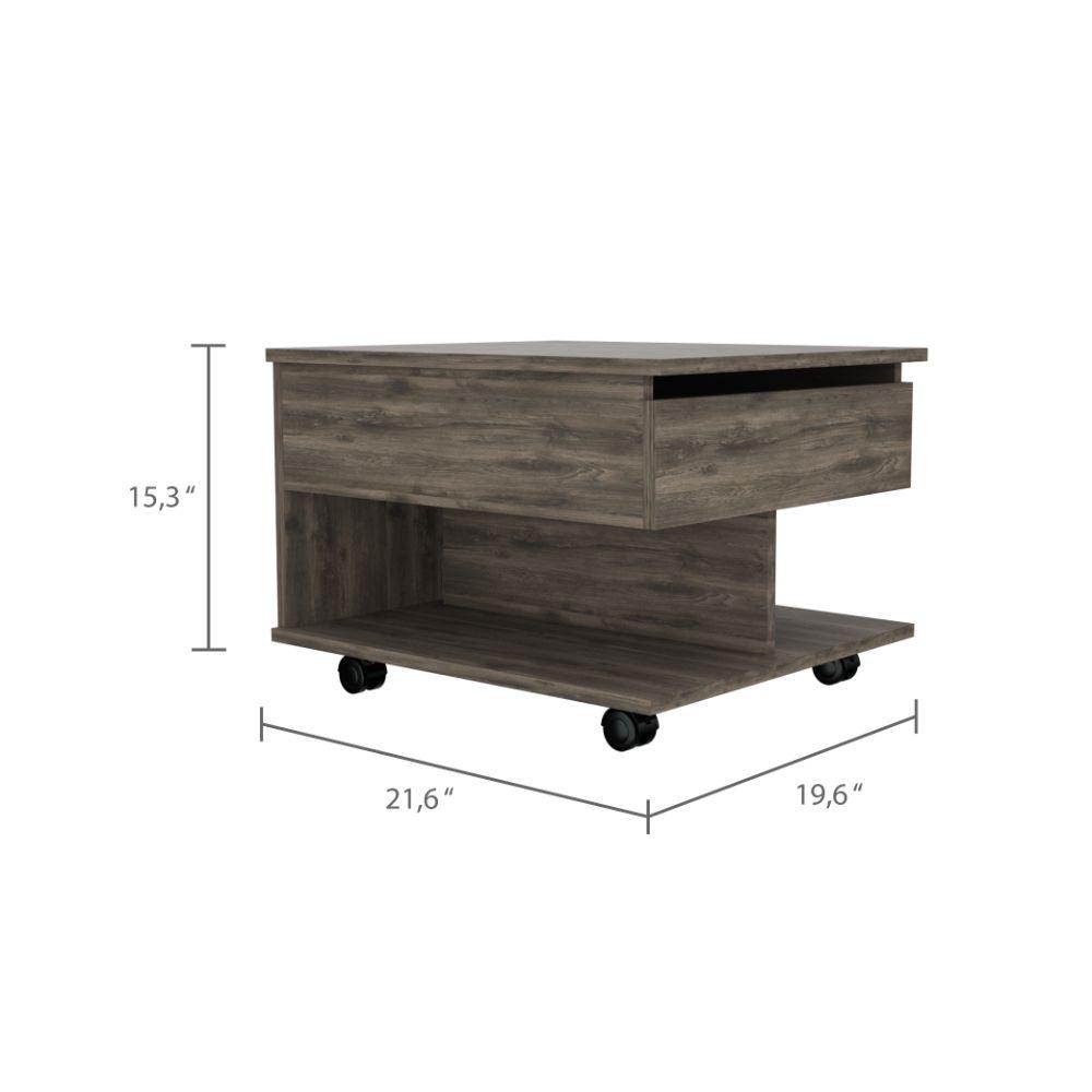 Mesa De Centro Arelva Lift Top Coffee Table  Dark Brown