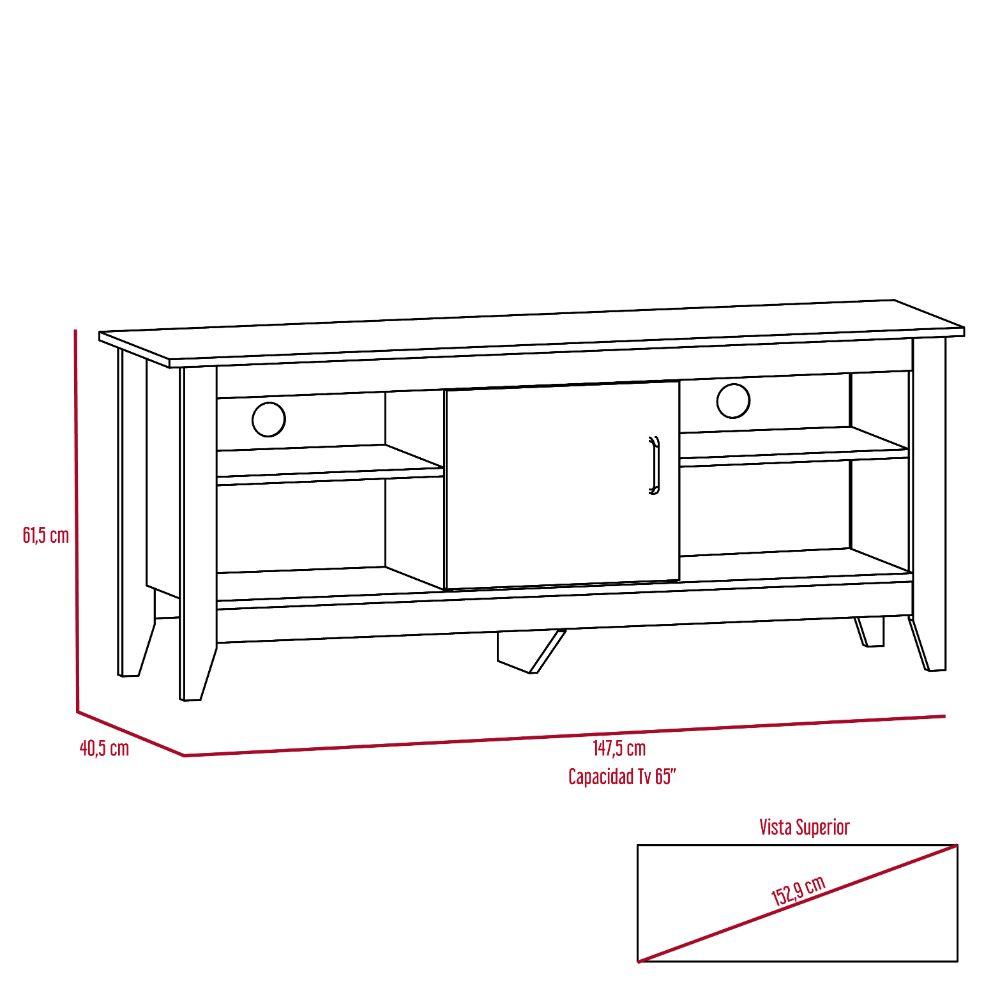 Rack Para Tv Denari De 65" Rovere