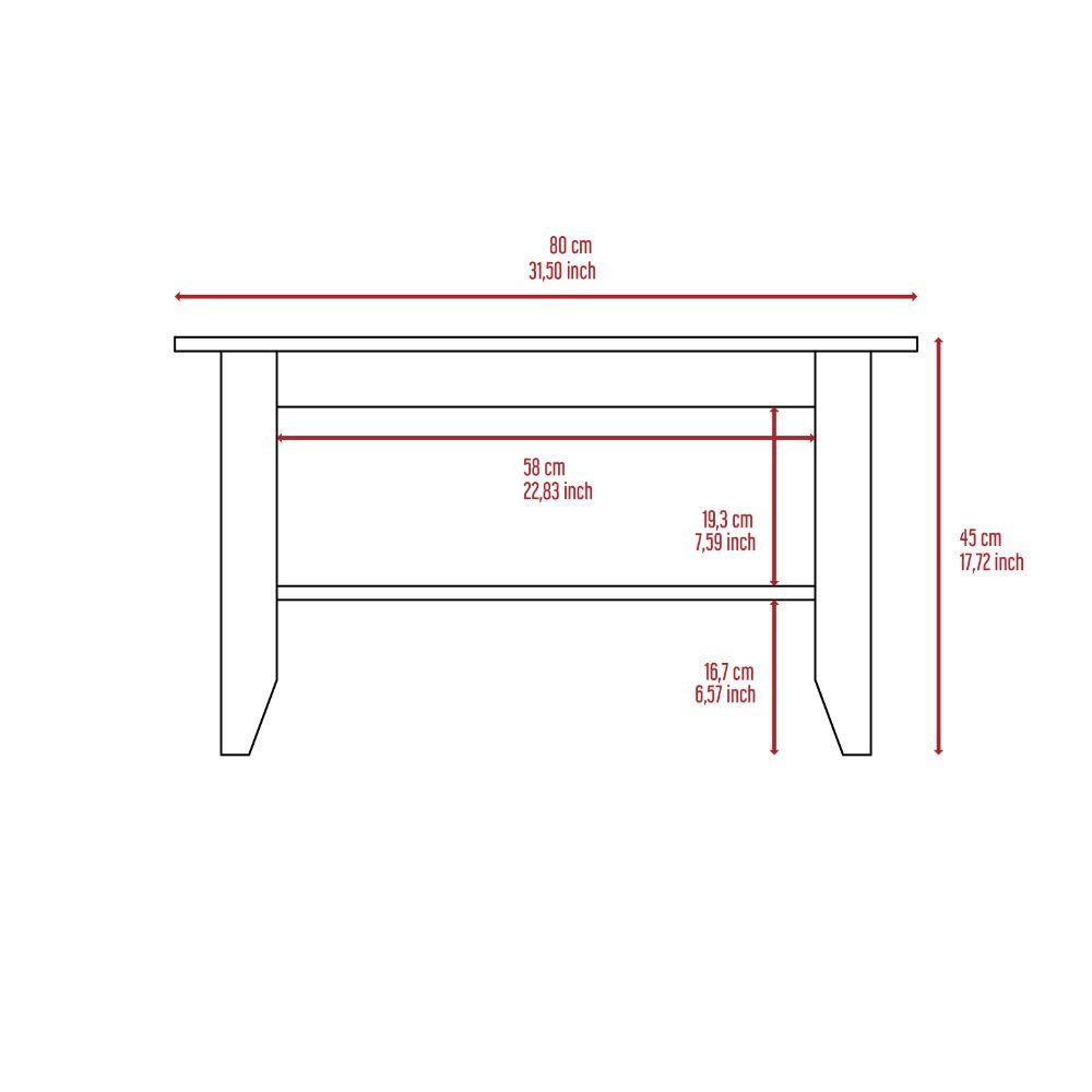 Mesa De Centro Denari Coffee Table Black  Wengue