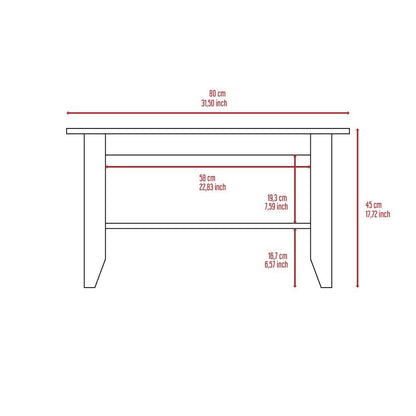 Mesa De Centro Denari Coffee Table Black  Wengue