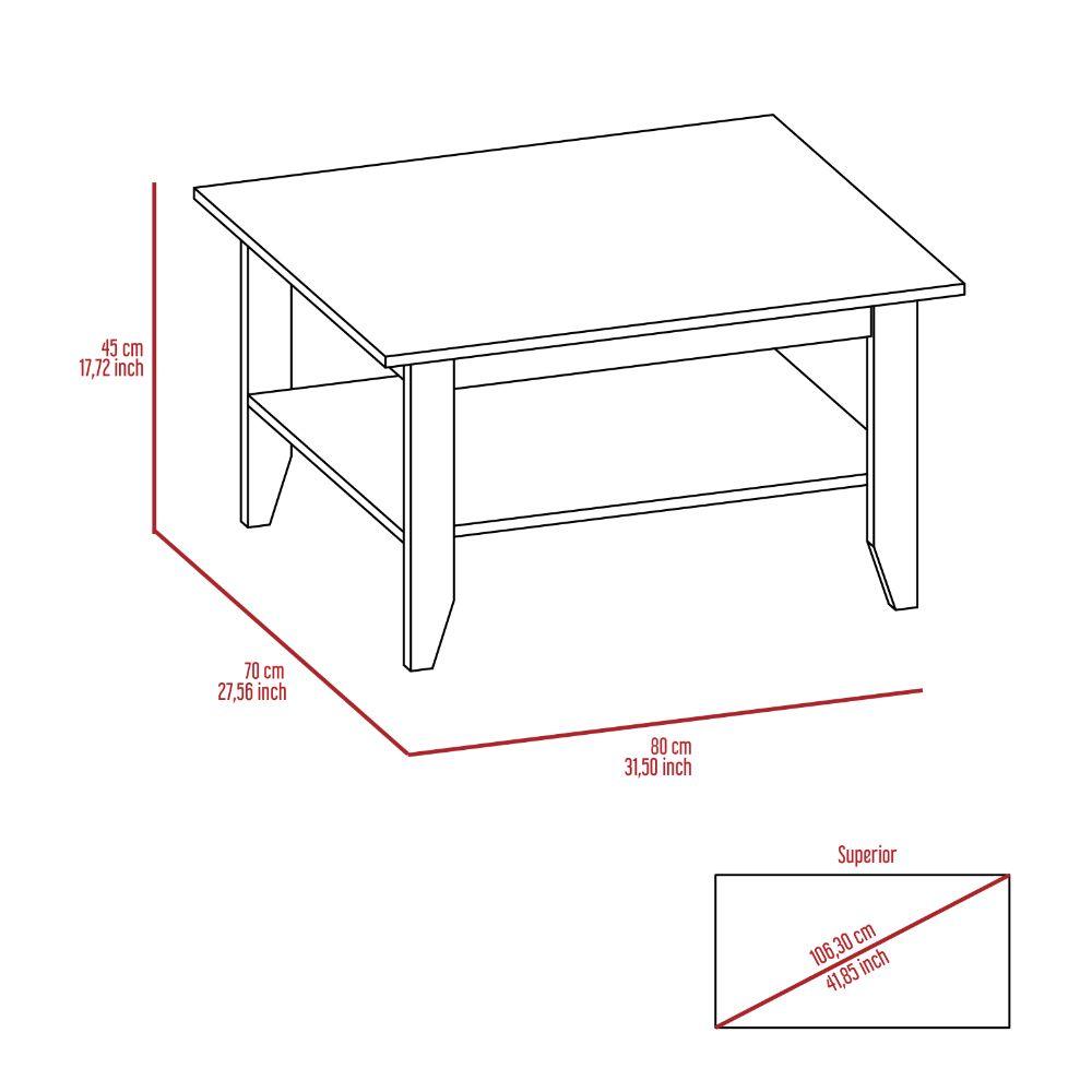 Mesa De Centro Denari Coffee Table Black  Wengue