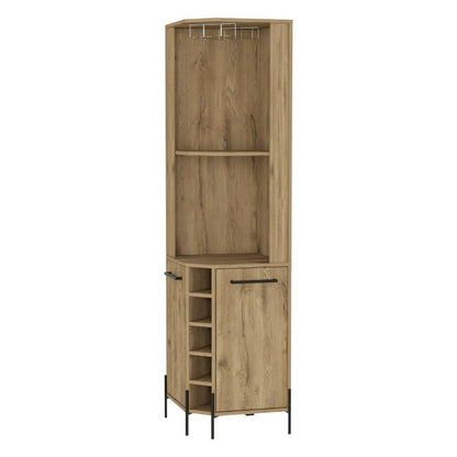 Bar Roony, Macadamia, Con Dos Puertas Y Amplio Espacio Para Botellas