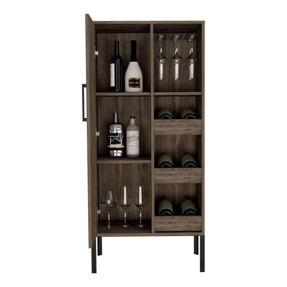 Bar Alto Plinco, Con Amplio Espacio Para Almacenamiento De Botellas