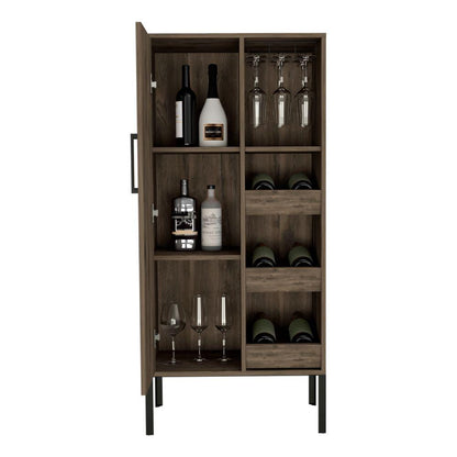 Bar Alto Plinco, Con Amplio Espacio Para Almacenamiento De Botellas
