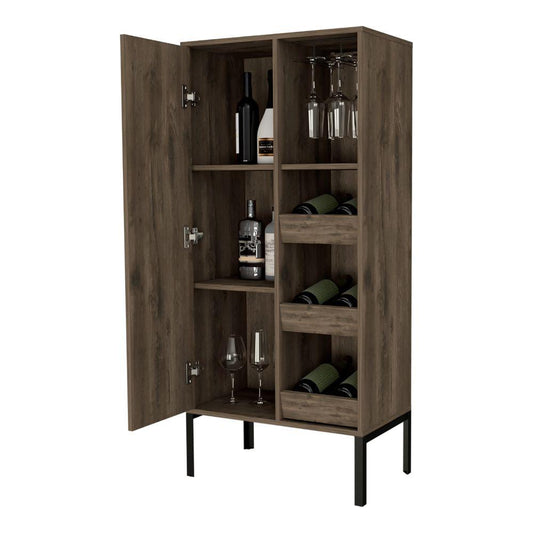 Bar Alto Plinco, Con Amplio Espacio Para Almacenamiento De Botellas