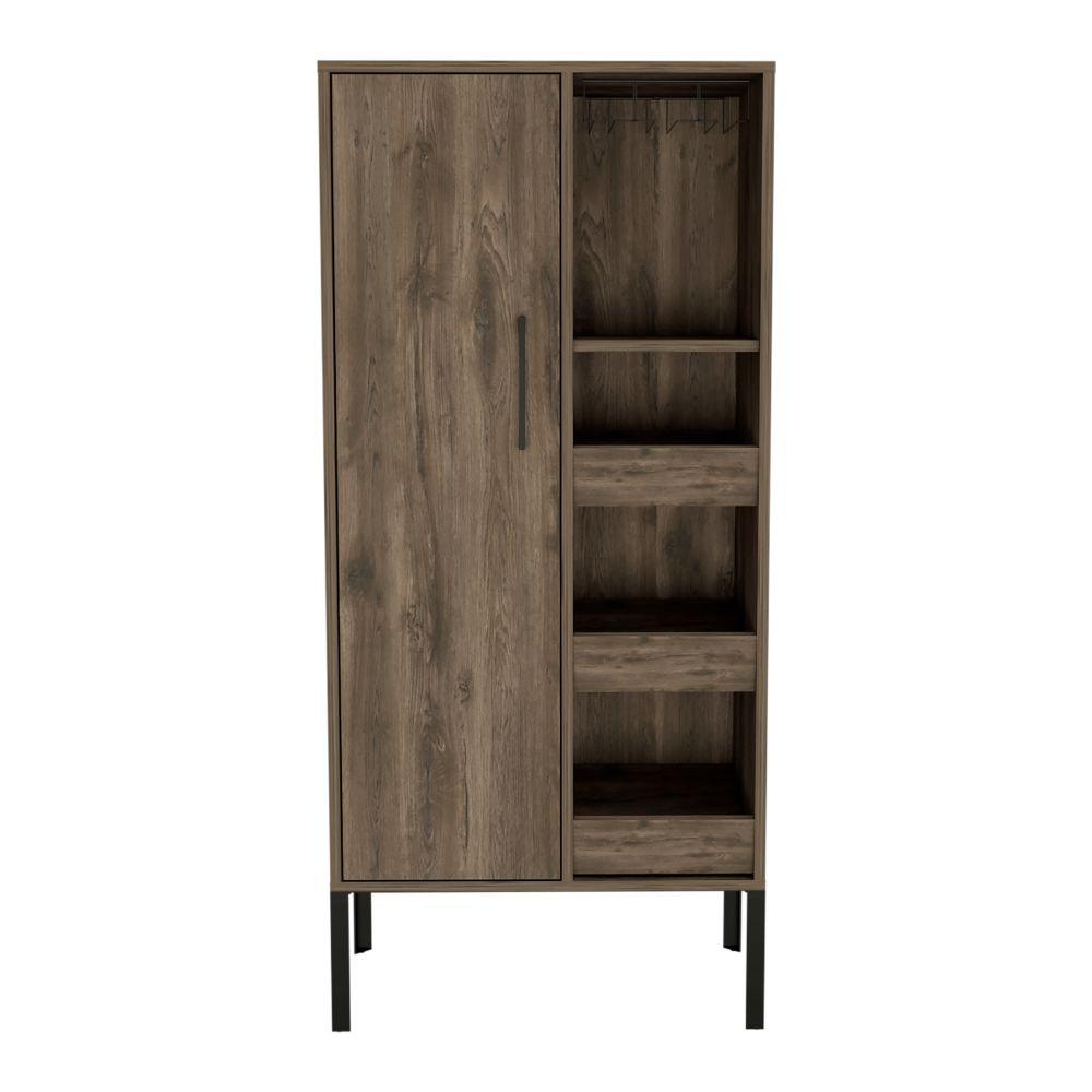 Bar Alto Plinco, Con Amplio Espacio Para Almacenamiento De Botellas