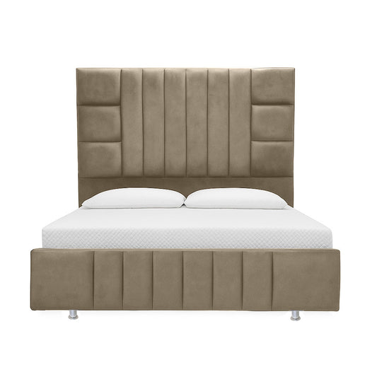 Cama Sencilla Fiora  Taupe
