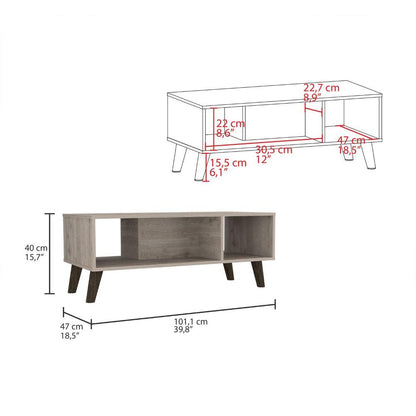 Mesa De Centro Mounza Z Coffee Table Light Grey