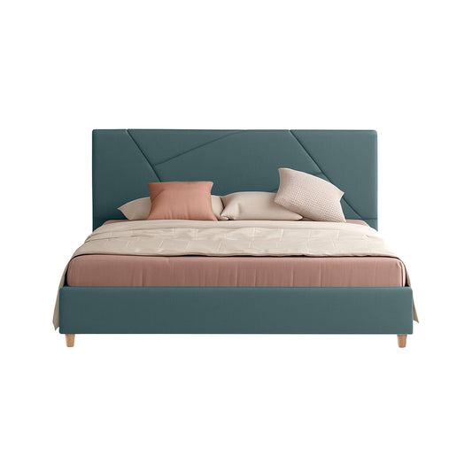 Base Cama Con Espaldar King Hampton Verde