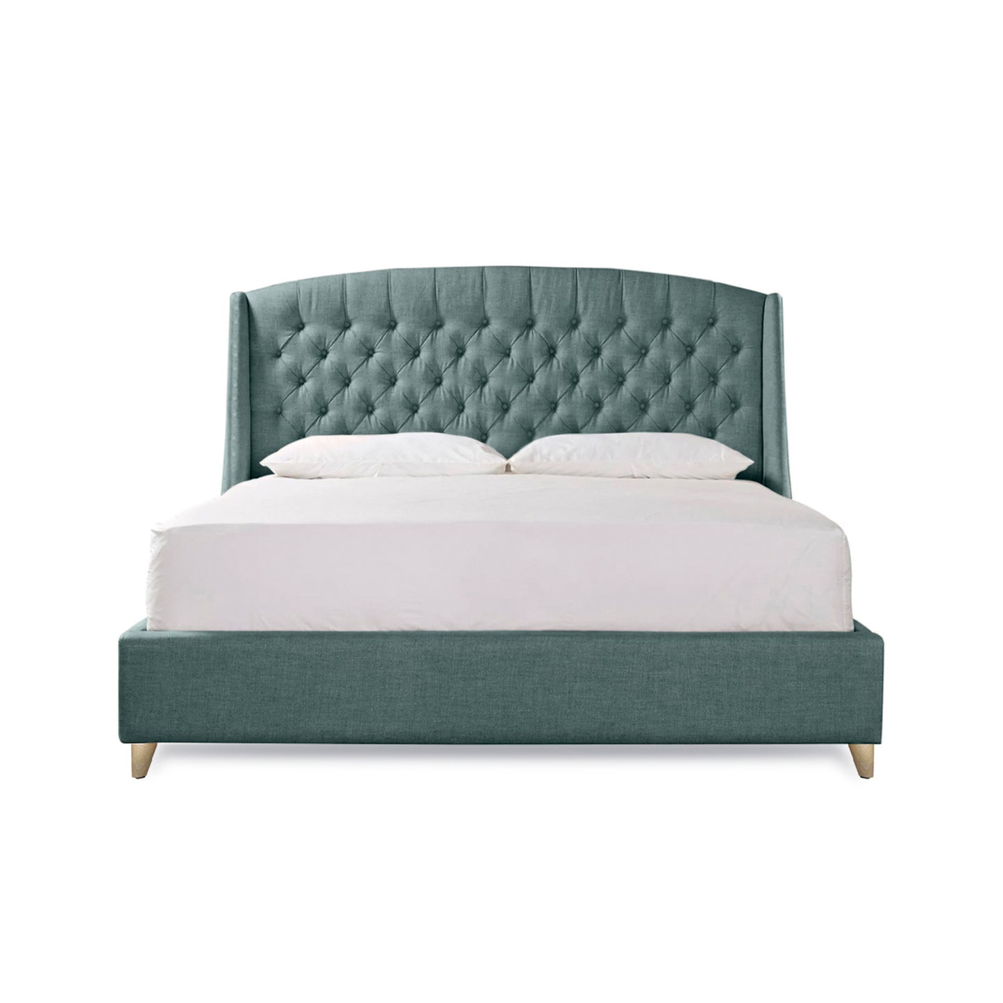 Base Cama Con Espaldar Doble Italia Verde