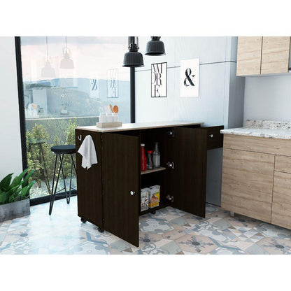 Barra De Cocina Salvarto Wengue Y Duna