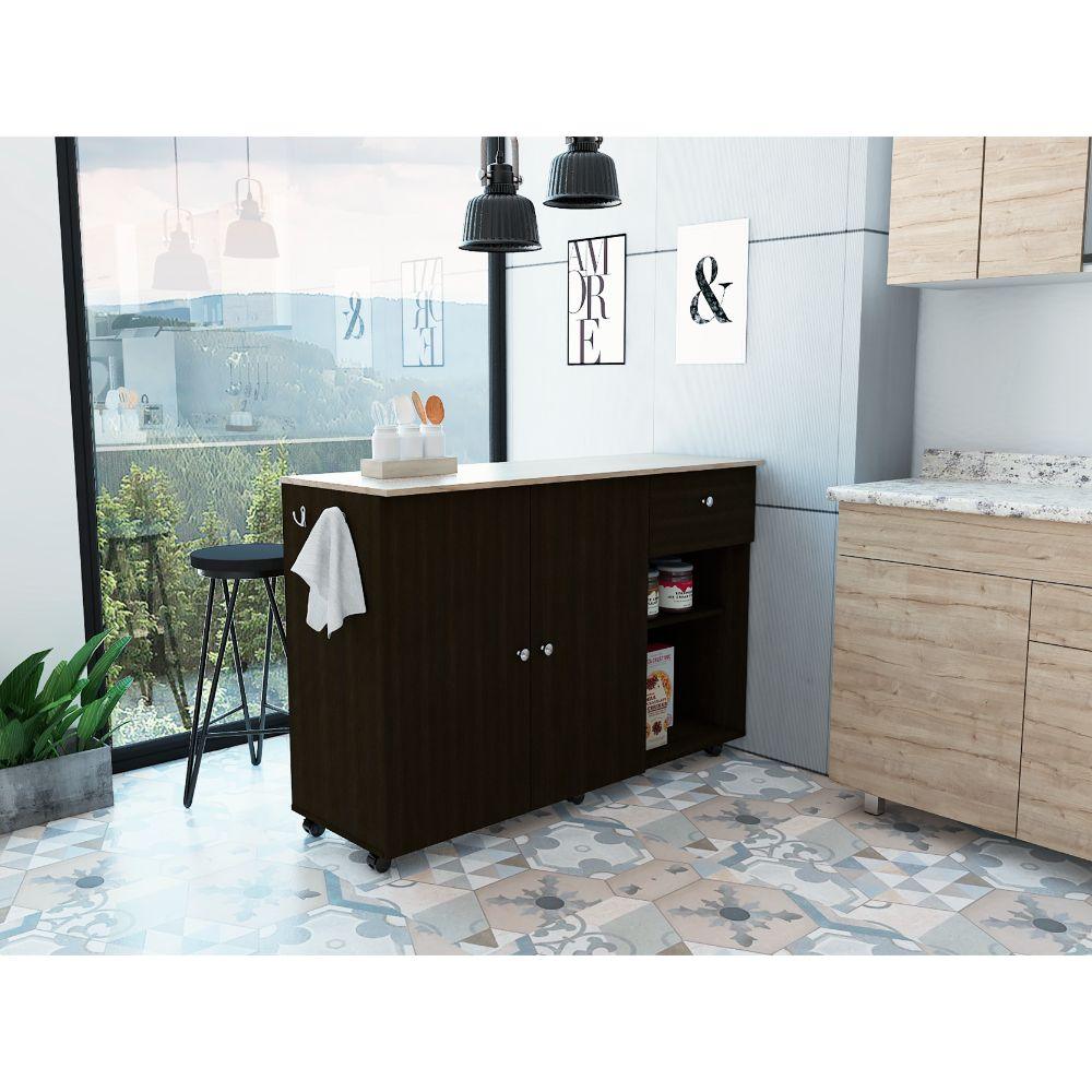 Barra De Cocina Salvarto Wengue Y Duna