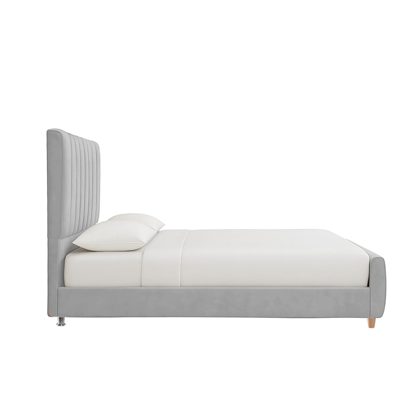 Cama Queen Vitale  Gris Perla