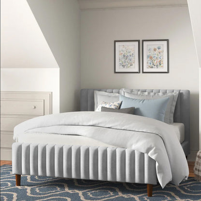 Cama Semidoble Vitale  Gris Perla