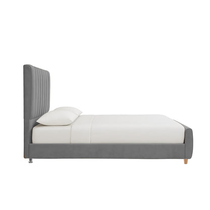 Cama Queen Vitale  Gris Plata
