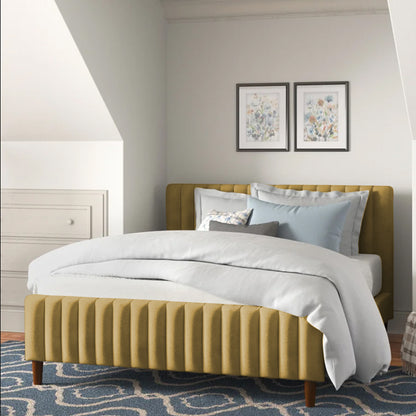 Cama Semidoble Vitale  Mostaza