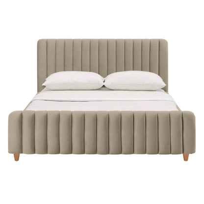 Cama Doble Vitale  Taupe
