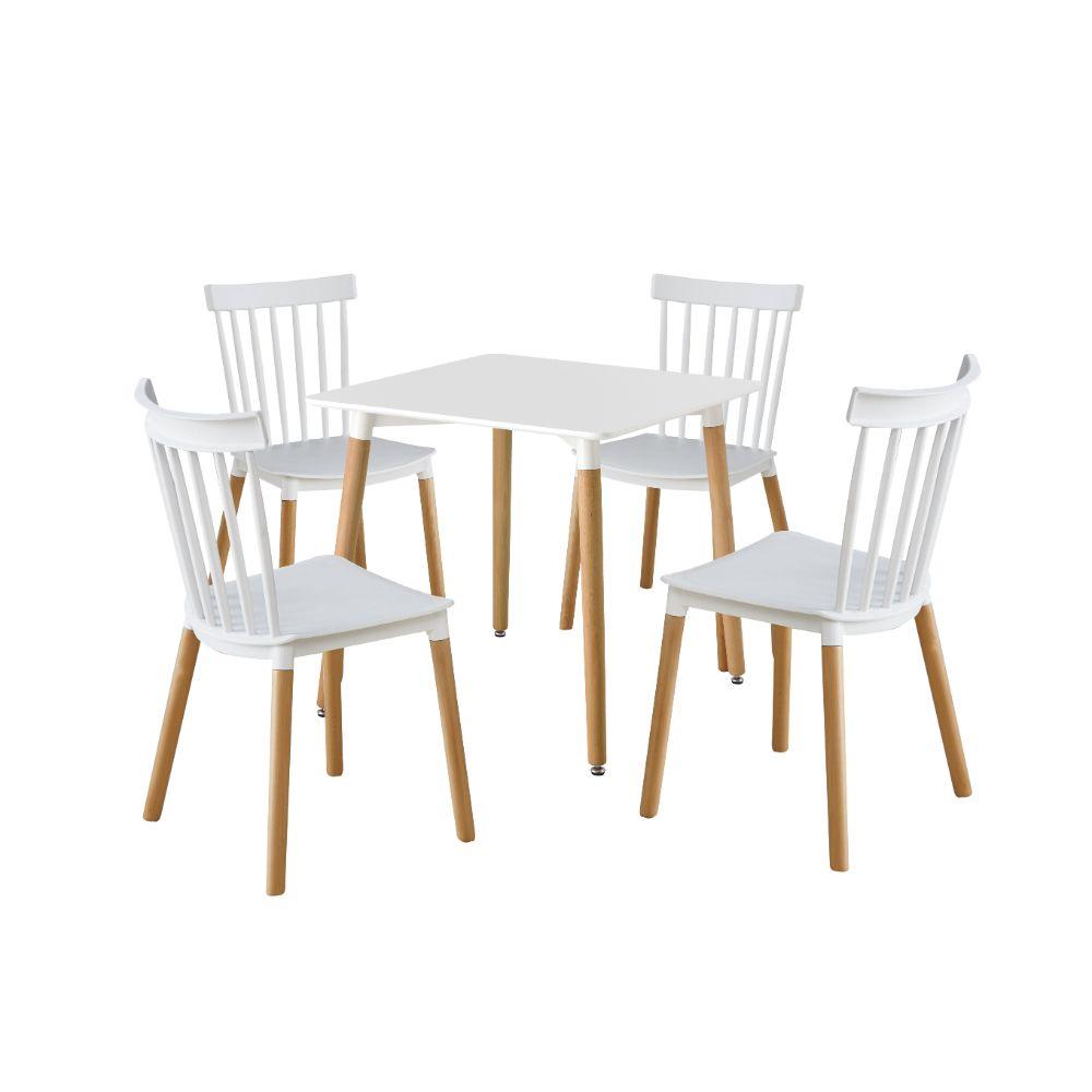 Mesa Eames Cuadrada Blanca80X80X74