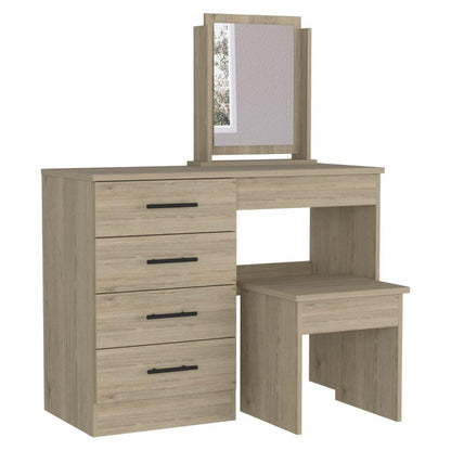 Mueble Tocador Okria  Rovere Y Blanco