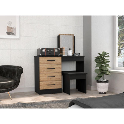 Mueble Tocador Okria Miel Y Wengue