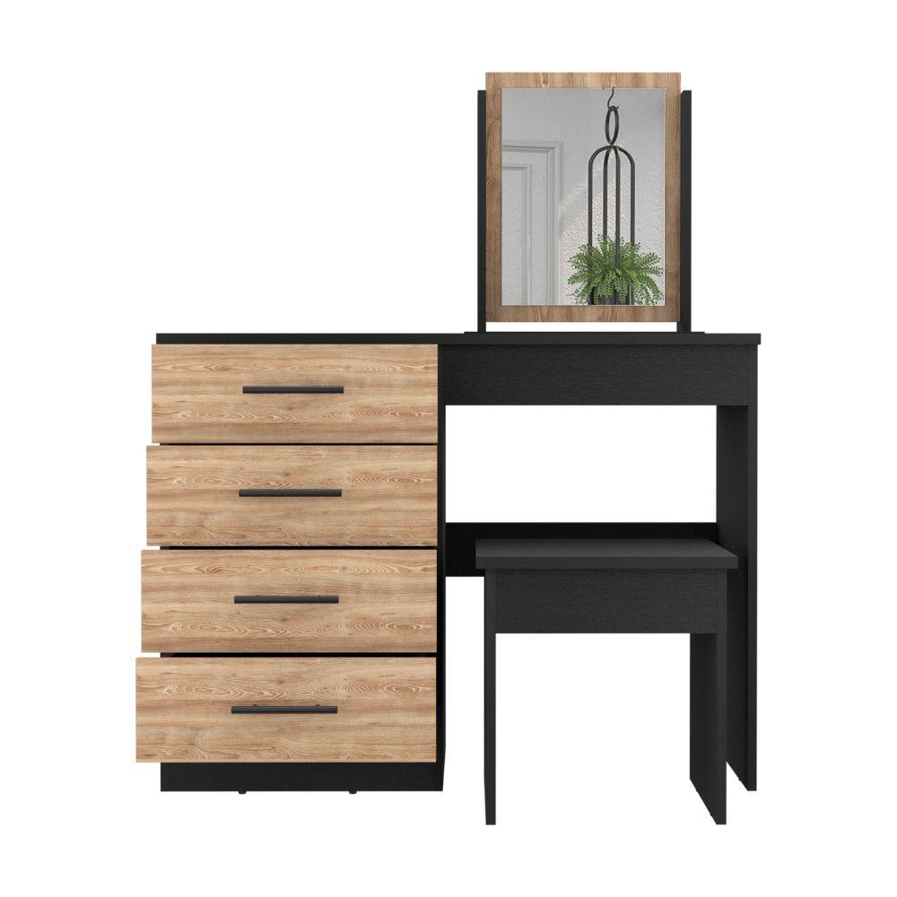 Mueble Tocador Okria Miel Y Wengue