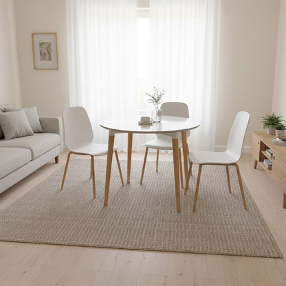 Mesa de Comedor redondo White blanco