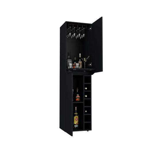 Bar Yureon, Wengue Con 2 Puertas Y Amplio Espacio De Almacenamiento Cop