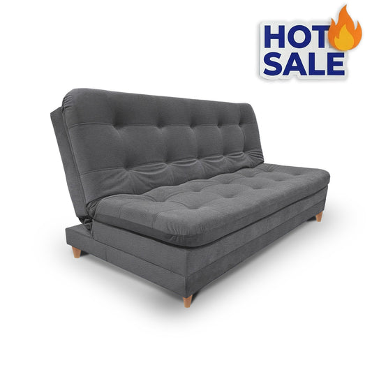 Sofa cama 3 Posiciones Clic Clac Yezz gris 170 cm