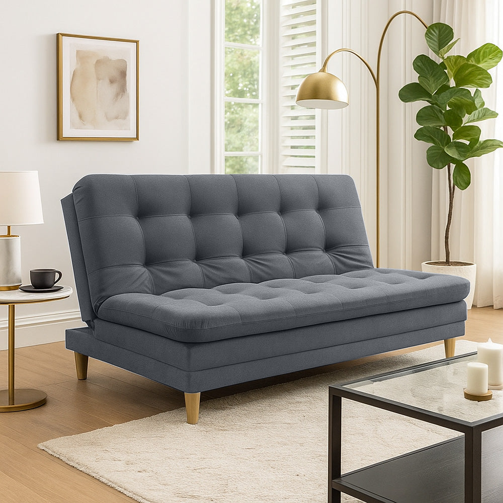 Sofa cama 3 Posiciones Clic Clac Yezz gris plomo 170 cm