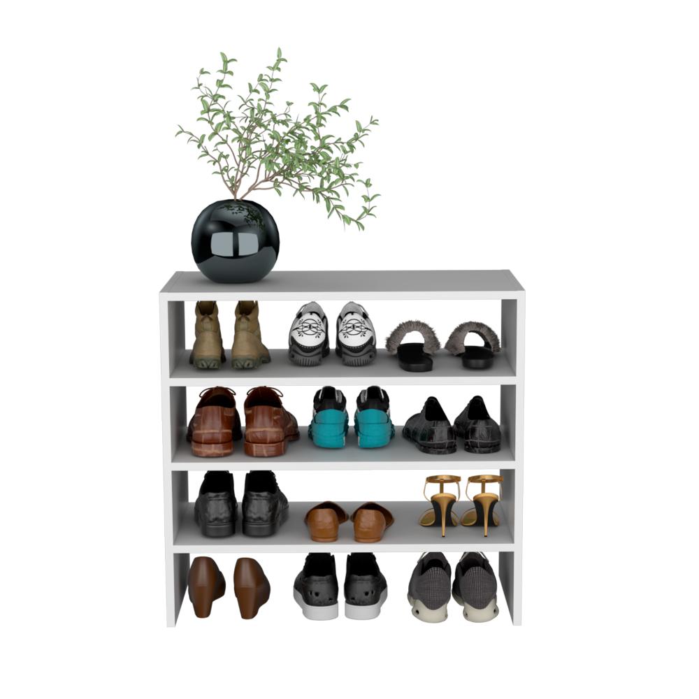 Organizador De Zapatos Apilable Basico Revalo  Blanco