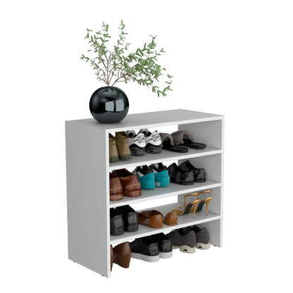 Organizador De Zapatos Apilable Basico Revalo  Blanco