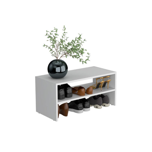 Organizador De Zapatos Apilable Basico Revalo  Blanco