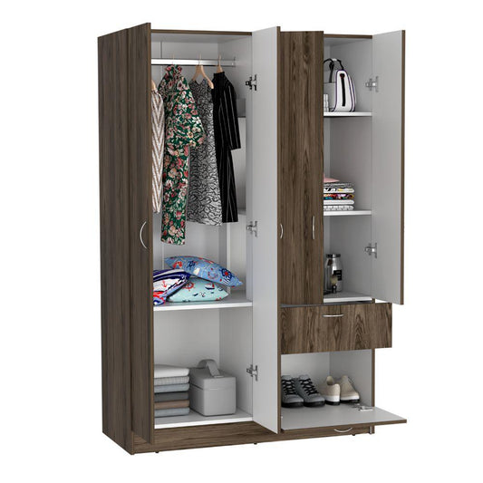 Closet Xarela Chocolate Y Blanco