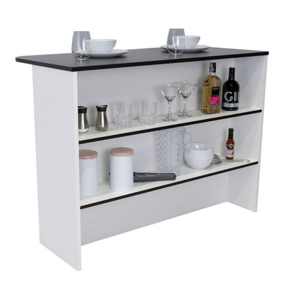 Barra Auxiliar Nimora  Blanco Y Wengue