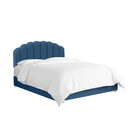 Base Cama con Espaldar Semidoble Infantil Coral  azul