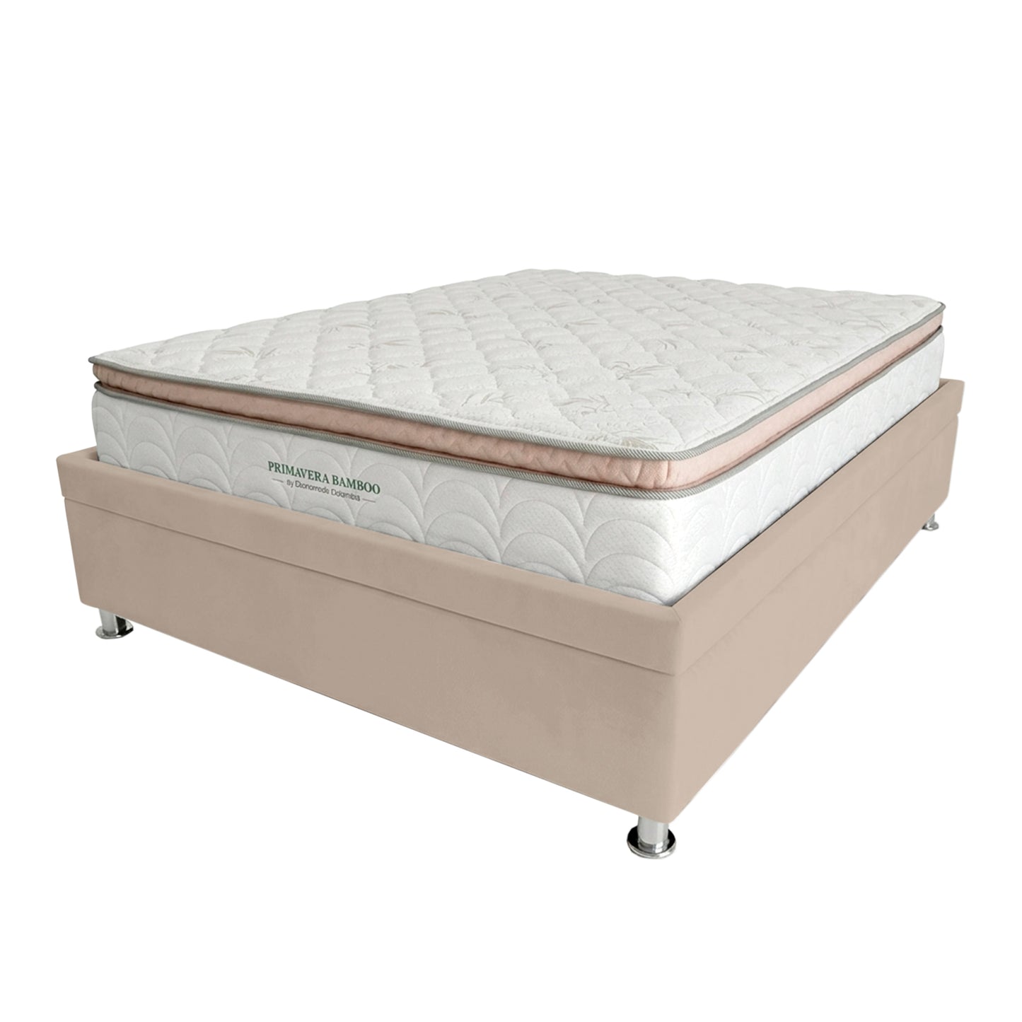 Base Cama Baúl Doble Taupe