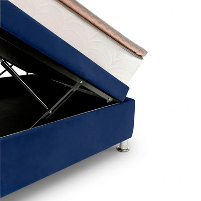 Base Cama Baúl Semidoble Azul