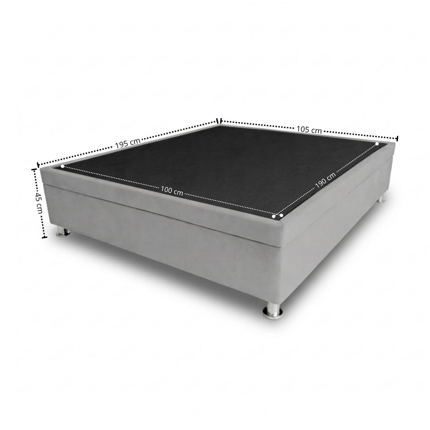 Base Cama Baúl Sencilla Blanco