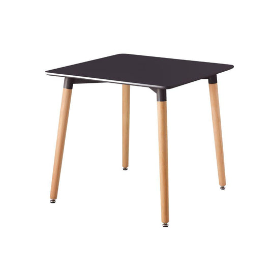 Mesa Eames Cuadrada Negra 80X80X74