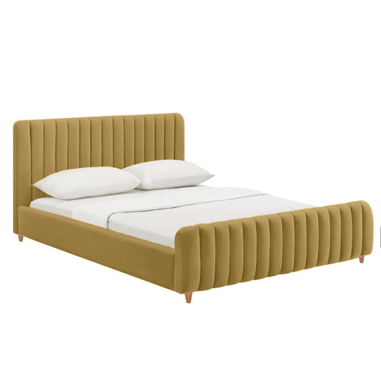 Cama Queen Vitale  Mostaza