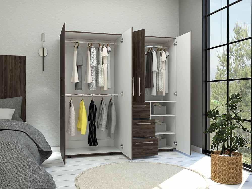 Closet Irvian Chocolate Y Blanco