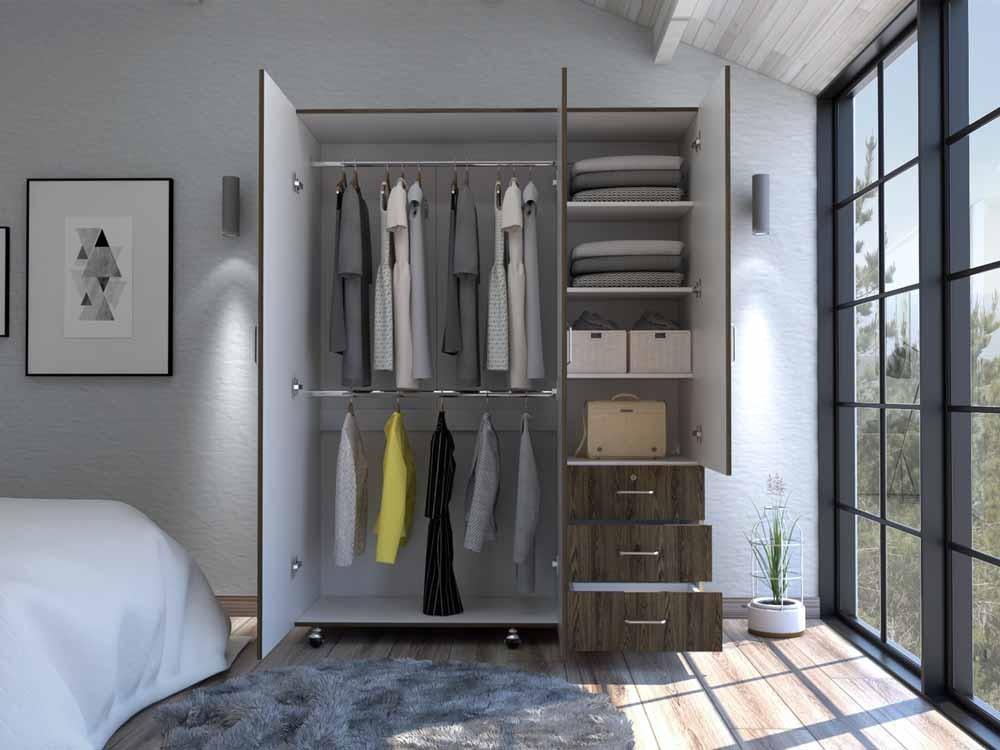 Closet Zevida Chocolate Y Blanco