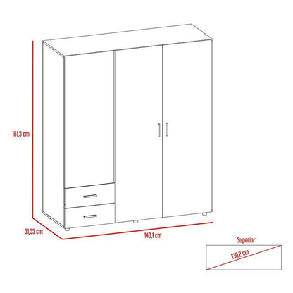 Closet Janari   Rovere Y Blanco