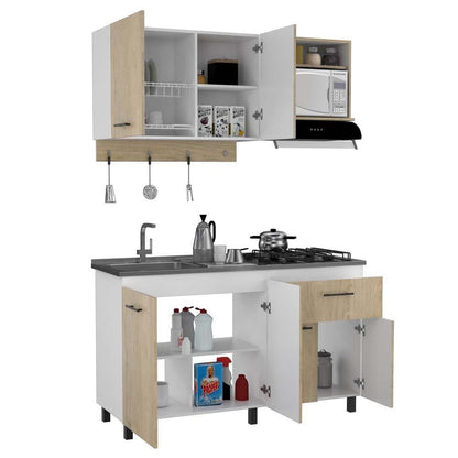 Cocina Integral Xireya Rovere Y Blanco Sin Meson