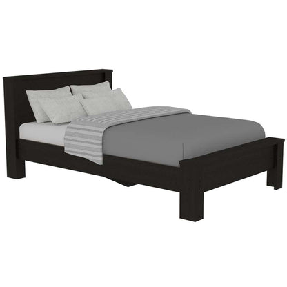 Cama Sencilla Drevia, Wengue, Incluye Tendido De Tablones