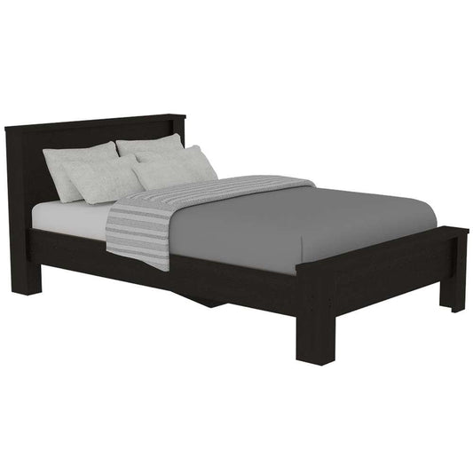 Cama Sencilla Drevia, Wengue, Incluye Tendido De Tablones