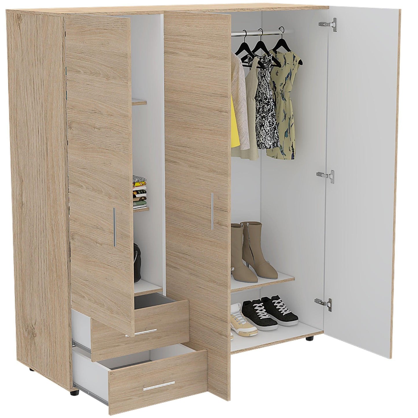 Closet Janari   Rovere Y Blanco