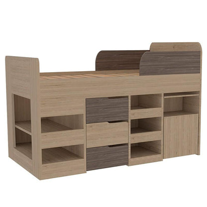 Combo Para Habitación Lehumbe  Infantil Rovere Con Cama Y Escritorio