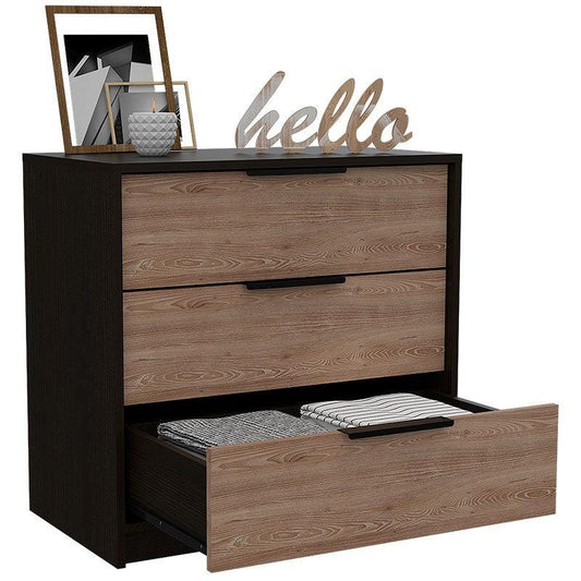 Comoda 3 Cajones Okria  Wengue + Miel