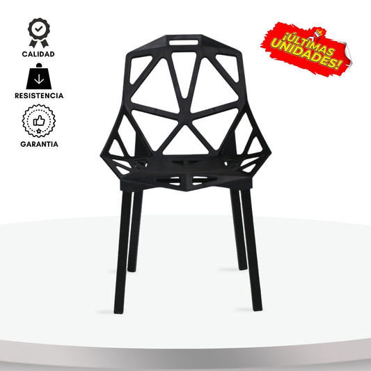 Silla Moderna Triangulo Negro